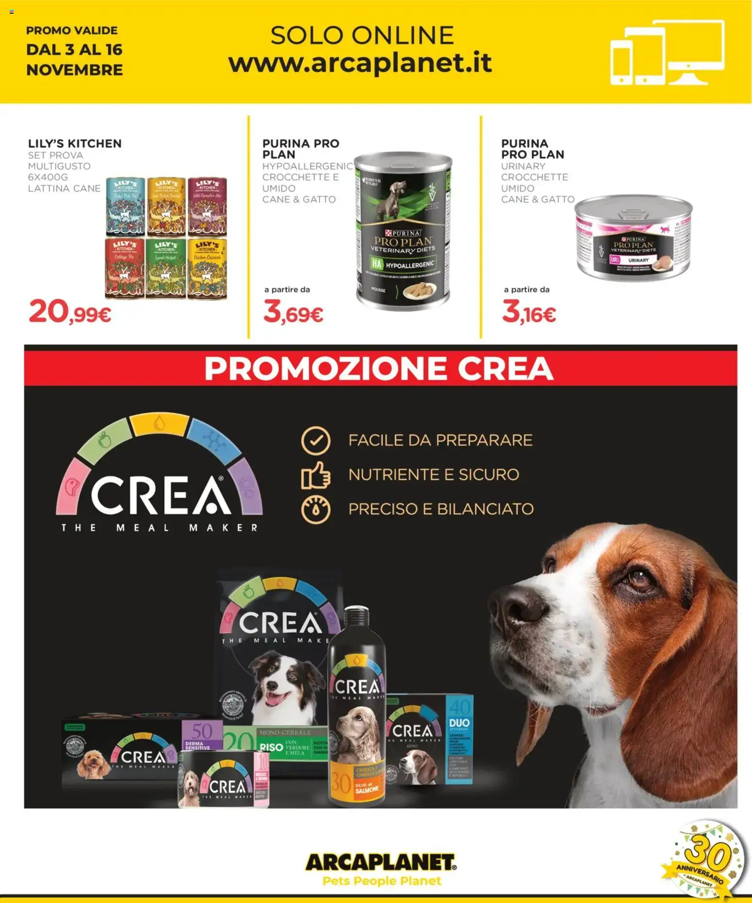 Volantino Arcaplanet del 03.11.2025 | Pagina: 35 | Prodotti: Salmone, Riso, Verdure, Crocchette