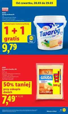 Pogląd oferty "PILOS Twaróg sernikowy 6%, Twaróg sernikowy 6%, 1 kg" - ważna od 26.03.2026 | Strona: 15