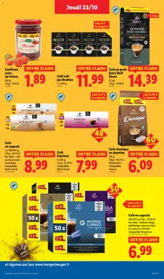 LIDL - Prévisualisation de Café en capsule, Coffee capsules, 3 x 160/194 g, Au choix: café au lait ou latte macchiato Compatible Dolce Gusto valide à partir de 23.10.2025 | Page: 19