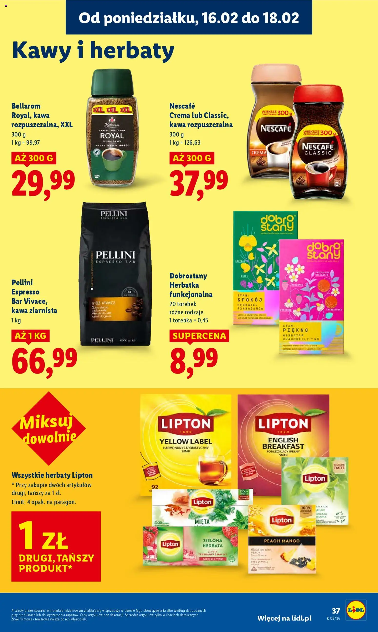 Lidl Gazetka od 16.02.2026 | Strona: 37 | Produkty: Mango, Torebka, Kawa rozpuszczalna, Kawa