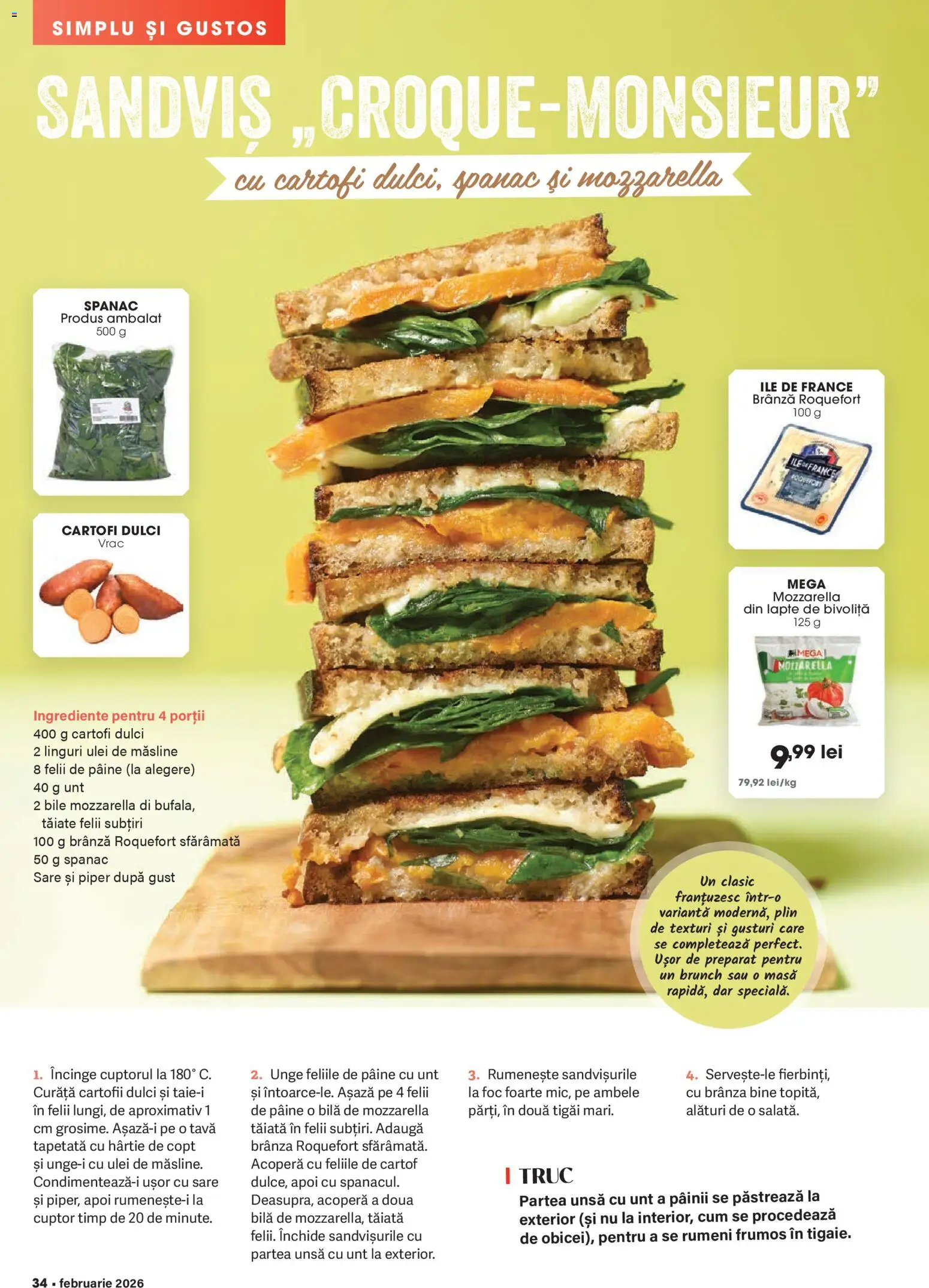 Noul catalog Mega Image – valabil de la 29.01.2026 | Pagină: 34 | Produse: Lapte, Unt, Brânză, Ulei