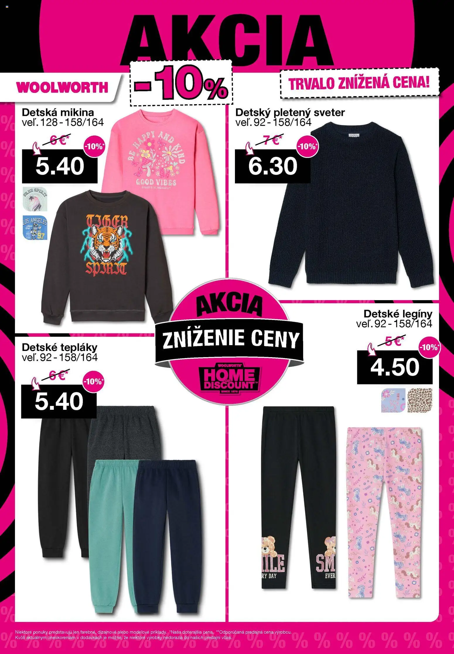 Nové Woolworth akcie – leták je platný od 21.11.2025 | Strana: 31 | Produkty: Sveter, Mikina, Legíny