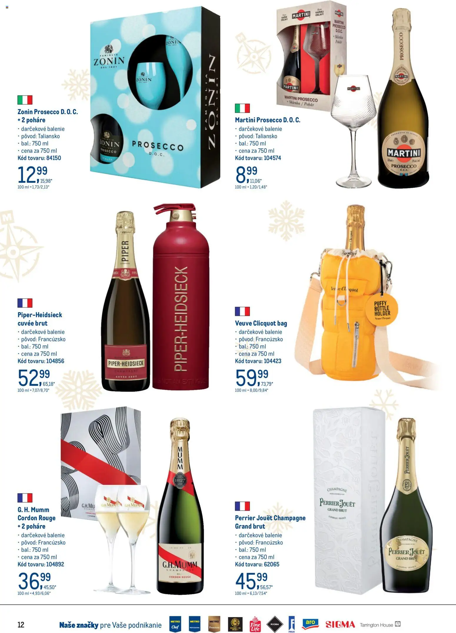 Nové Metro akcie – leták je platný od 19.11.2025 | Strana: 12 | Produkty: Prosecco