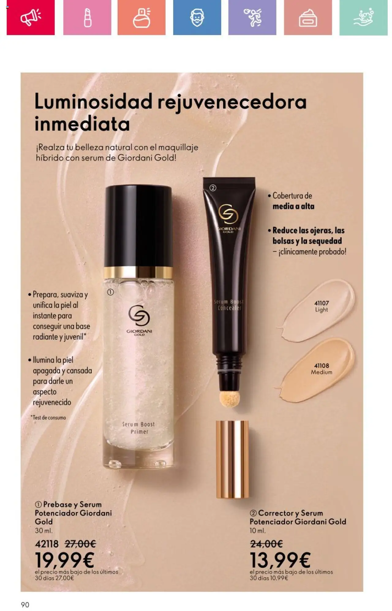 Oriflame - Catálogo Campaña 11 │ válido desde el 03.08.2025 | Página: 90 | Productos: Maquillaje, Corrector, Sérum