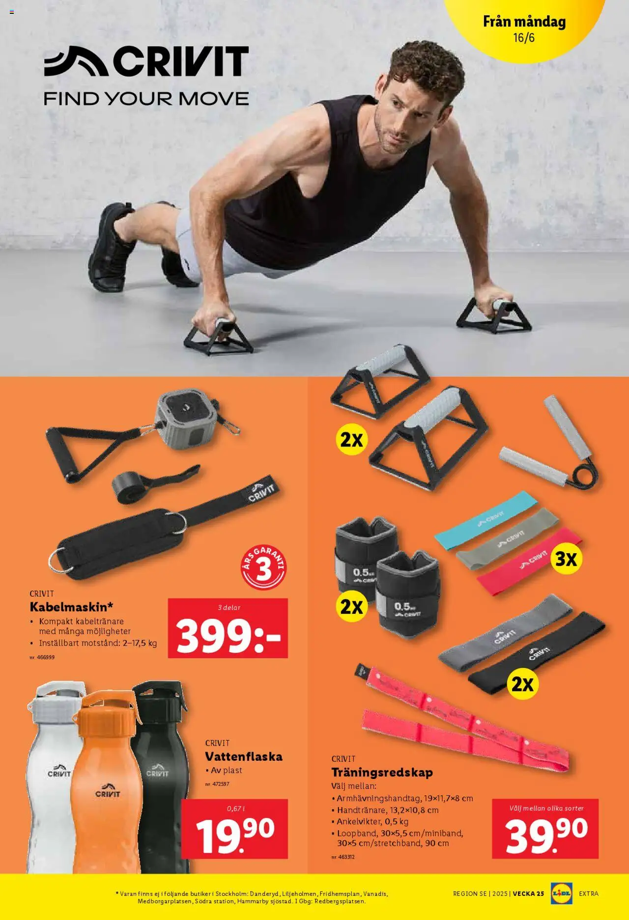Lidl reklamblad aktuell från 16.06.2025 | Sida: 15 | Produkter: Vattenflaska