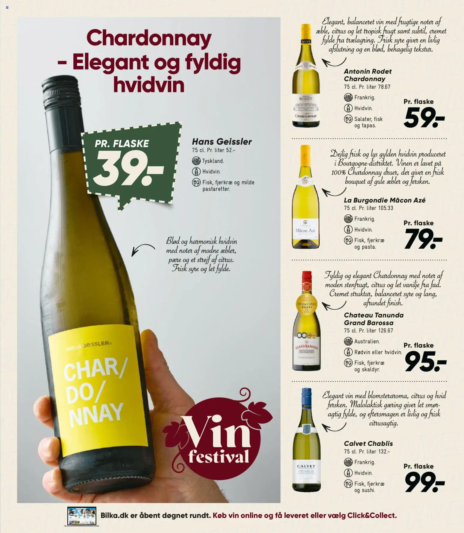 Bilka tilbudsavis – gyldig fra 24.04.2026 | Side: 15 | Produkter: Smør, Vin, Fisk, Vanilje