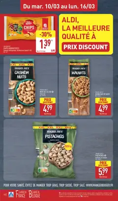 Aldi - Prévisualisation de Aldi - Catalogue de la semaine 11 valide à partir de 10.03.2026 | Page: 16 | Produits: Noix de cajou, Sel, Chips, Noix