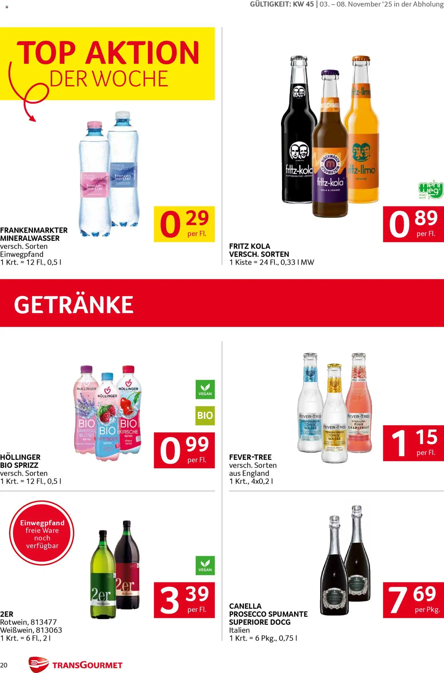 Transgourmet Flugblatt gültig ab 03.11.2025 | Seite: 20 | Produkte: Grapefruit