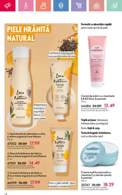 Oriflame catalog 12 2025 – valabil de la 20.08.2025 | Pagină: 78 | Produse: Cremă, Apă micelară, Cremă de mâini, Apă