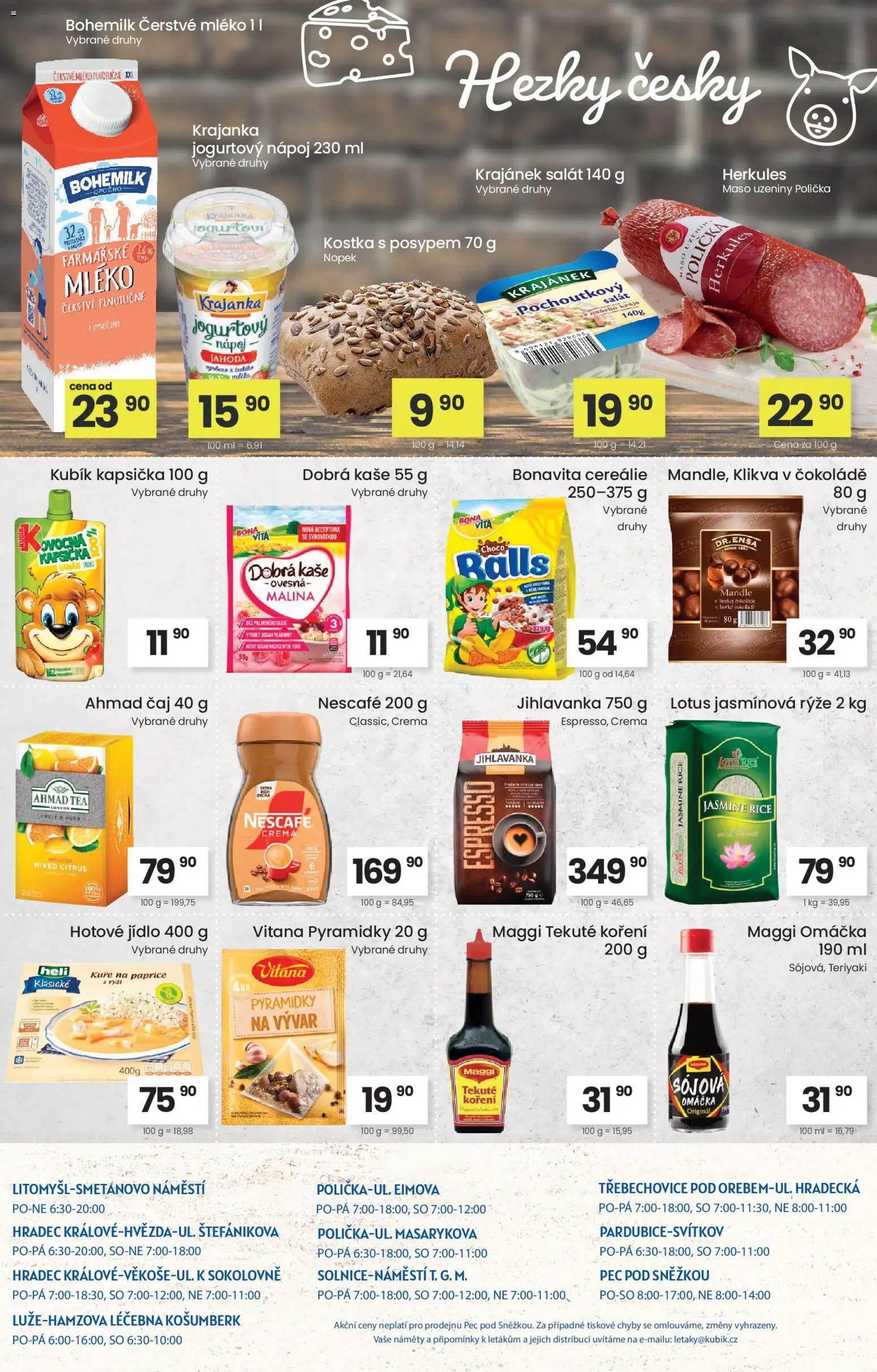 Kubík leták od 07.04.2026 | Strana: 4 | Produkty: Salát, Mandle, Maso, Kuře