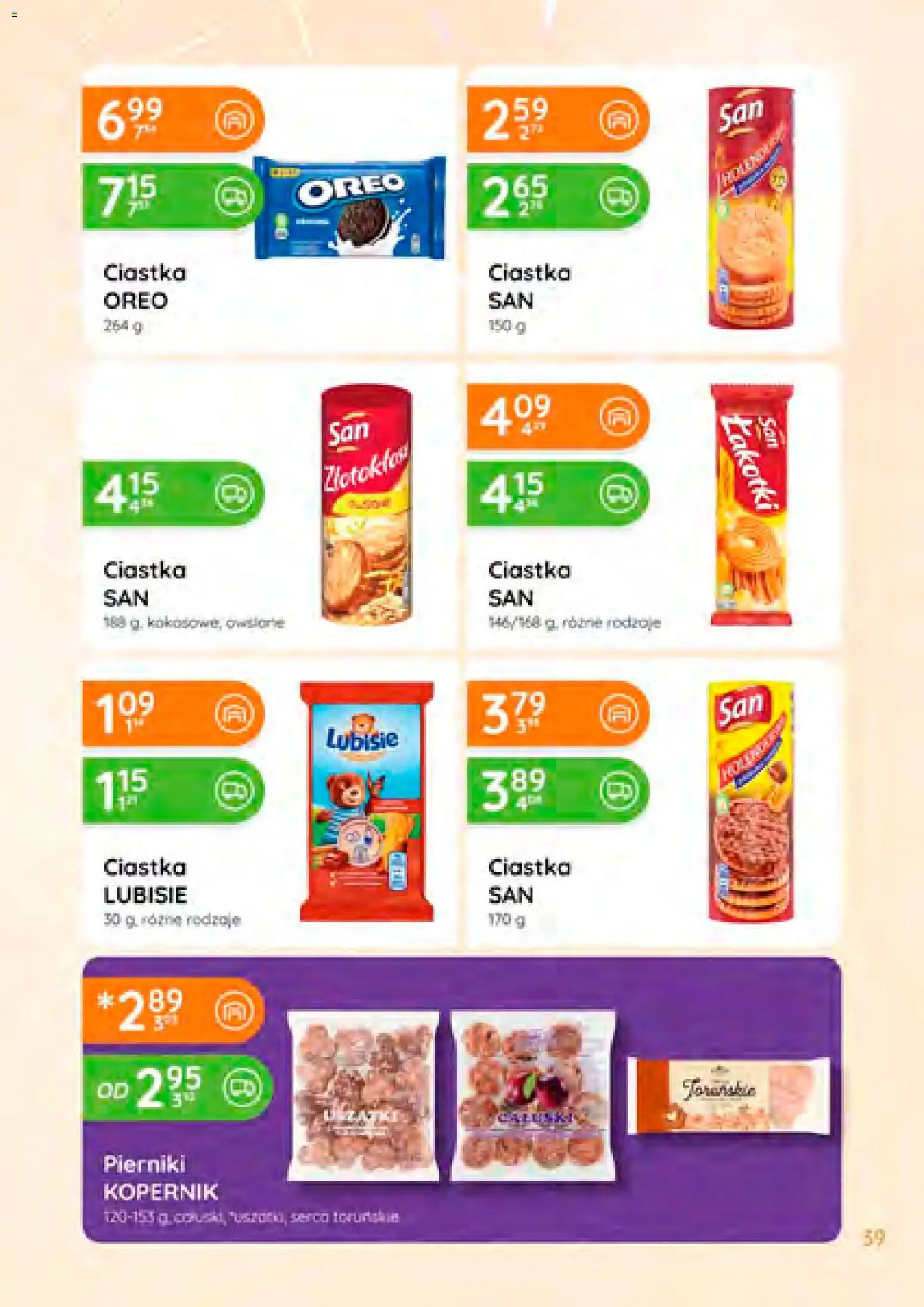 Eurocash Gazetka od 08.01.2026 | Strona: 39 | Produkty: Pierniki, Ciastka Oreo, Ciastka