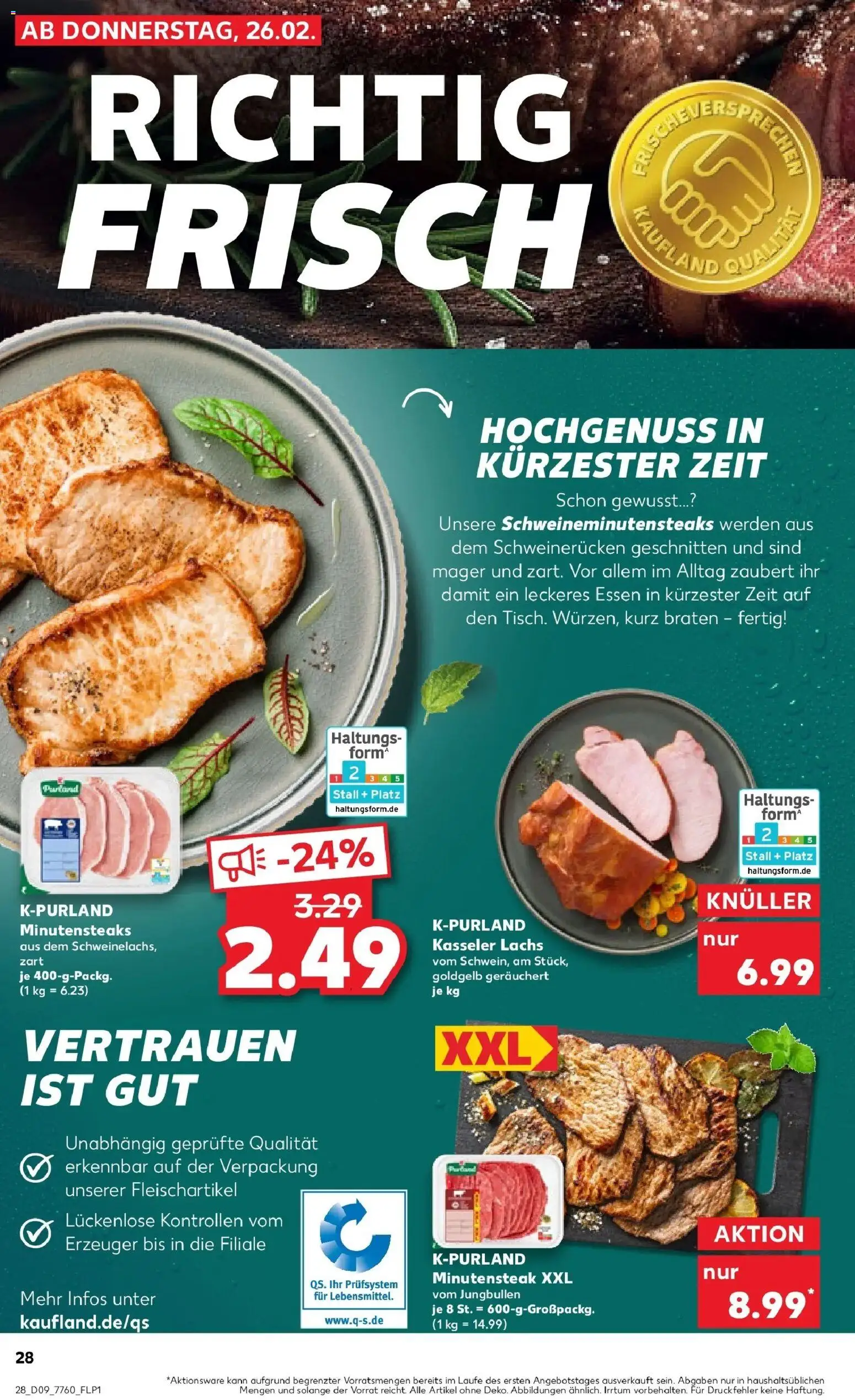 Kaufland prospekt Eggenfelden	 – gültig ab 26.02.2026 | Seite: 28 | Produkte: Lachs, Schweinerucken