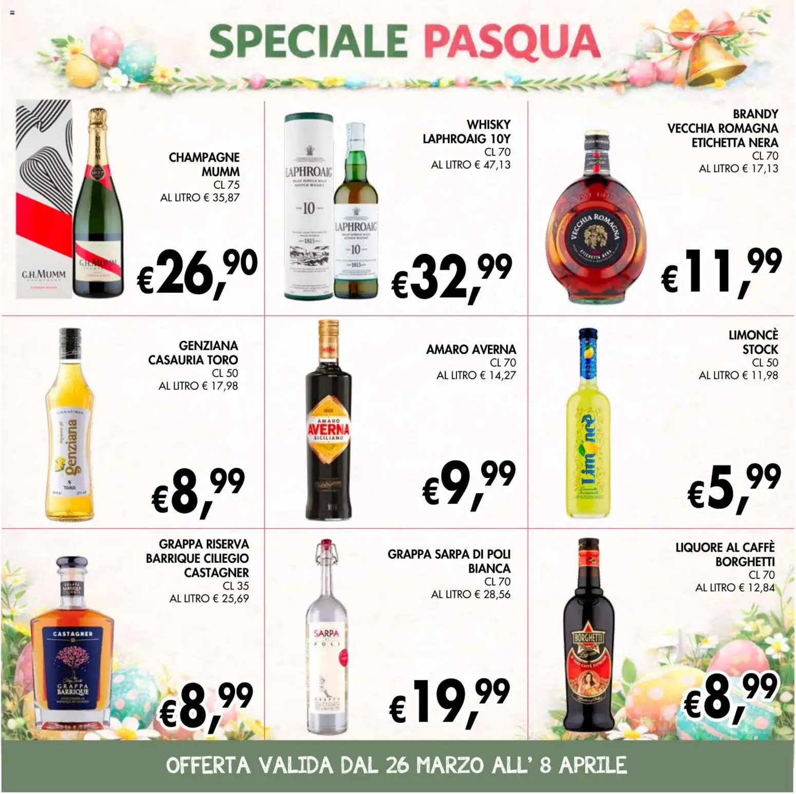 Volantino Coal del 26.03.2026 | Pagina: 19 | Prodotti: Whisky, Champagne, Brandy, Amaro