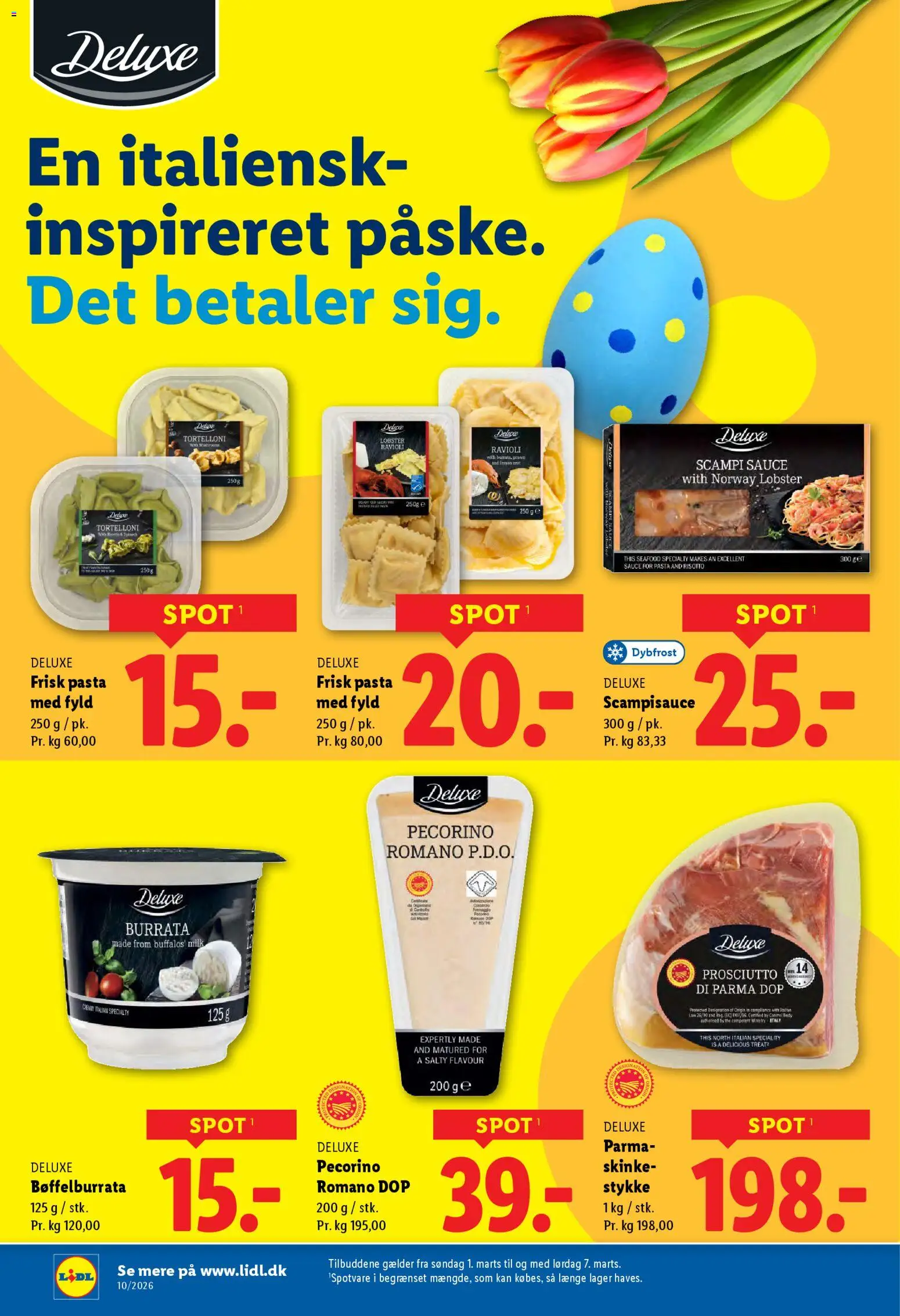 Lidl tilbudsavis – gyldig fra 01.03.2026 | Side: 15 | Produkter: Skinke, Pasta, Is, Cebola
