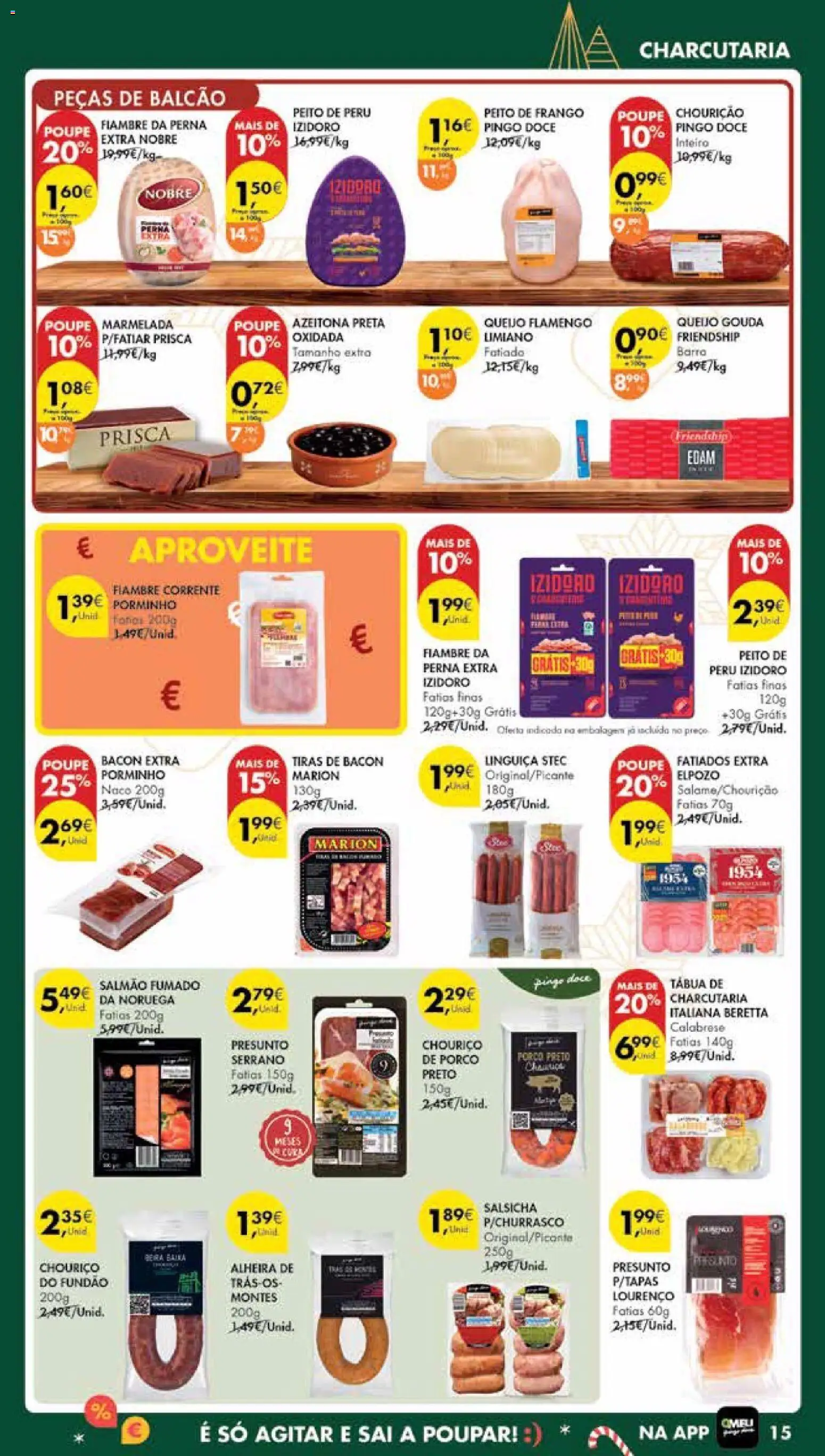 Pingo Doce Poupe Esta Semana Madeira │ válido de 16.12.2025 | Página: 15 | Produtos: Bacon, Frango, Salmão, Queijo