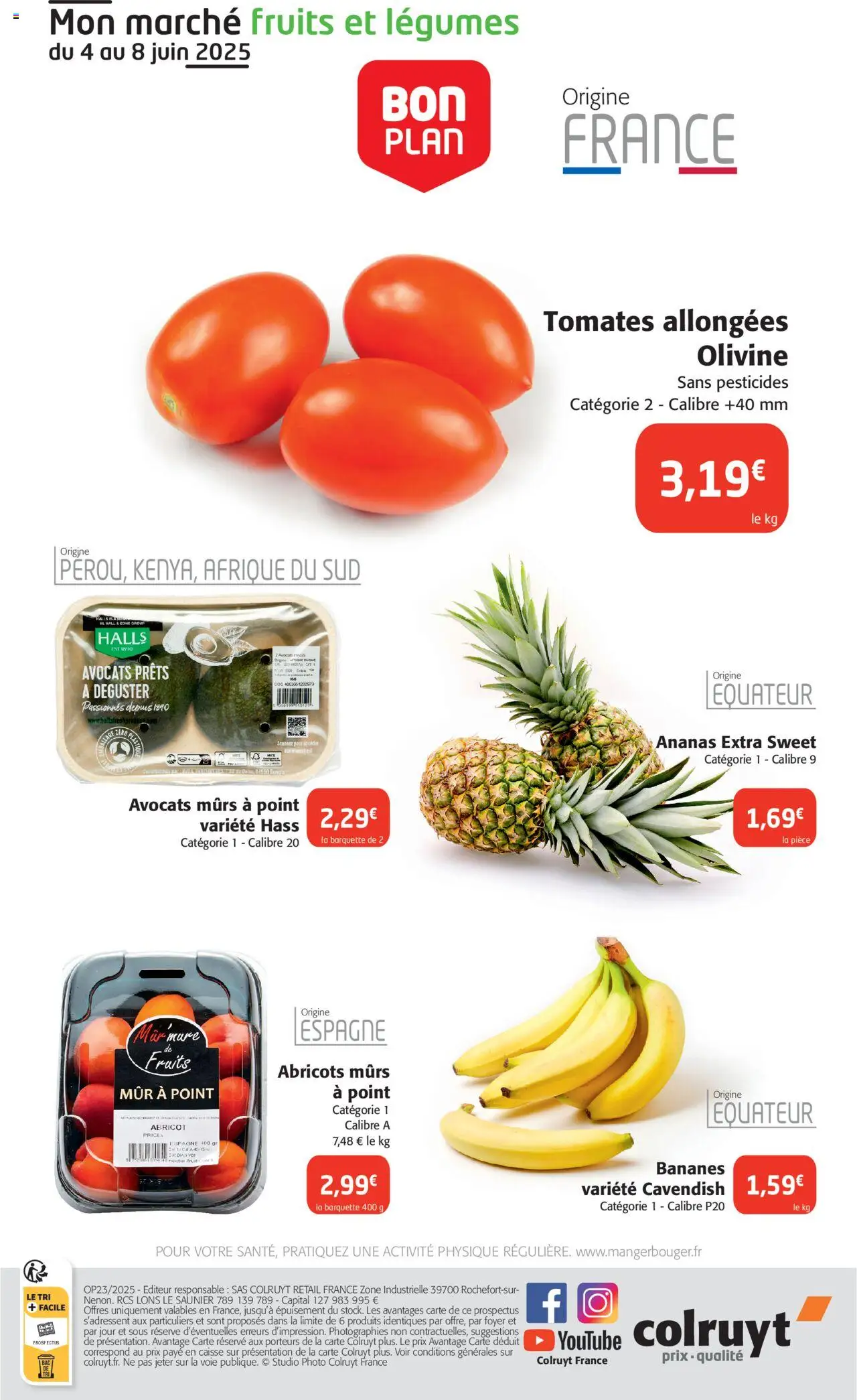  | Page: 28 | Produits: Abricot, Avocats, Abricots, Bananes