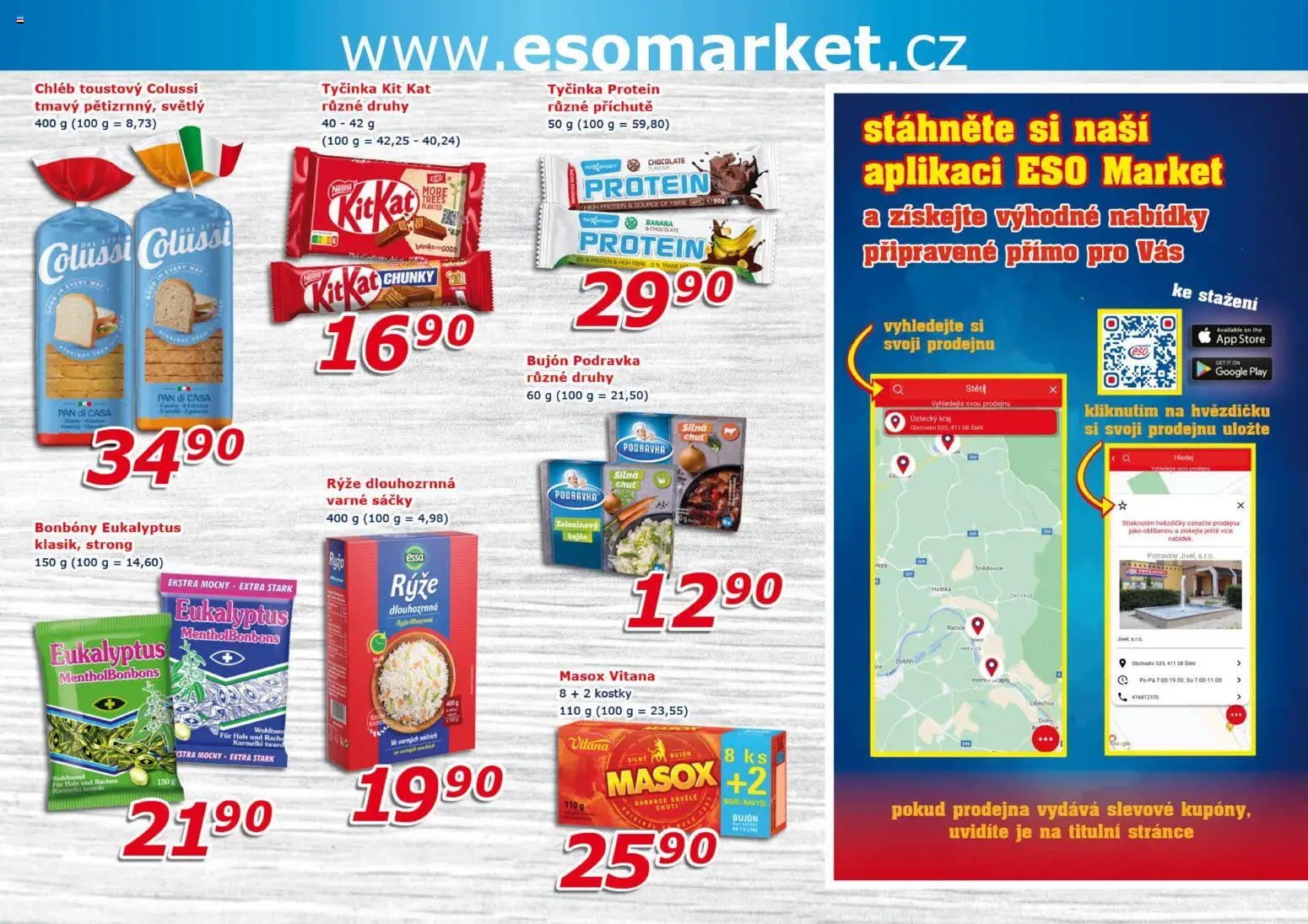 Eso market leták od 02.01.2026 | Strana: 6 | Produkty: Rýže, Bujón, Potraviny, Protein