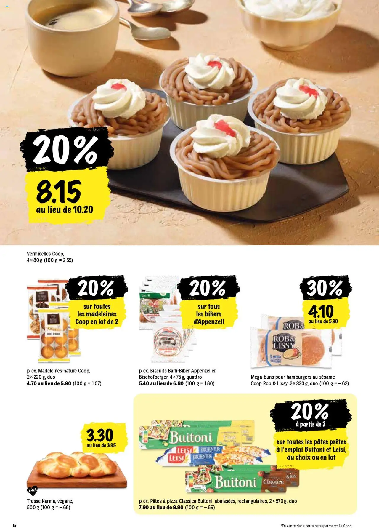 Coop - Les actions de la semaine – gültig ab 25.09.2025 | Seite: 6 | Produkte: Pizza