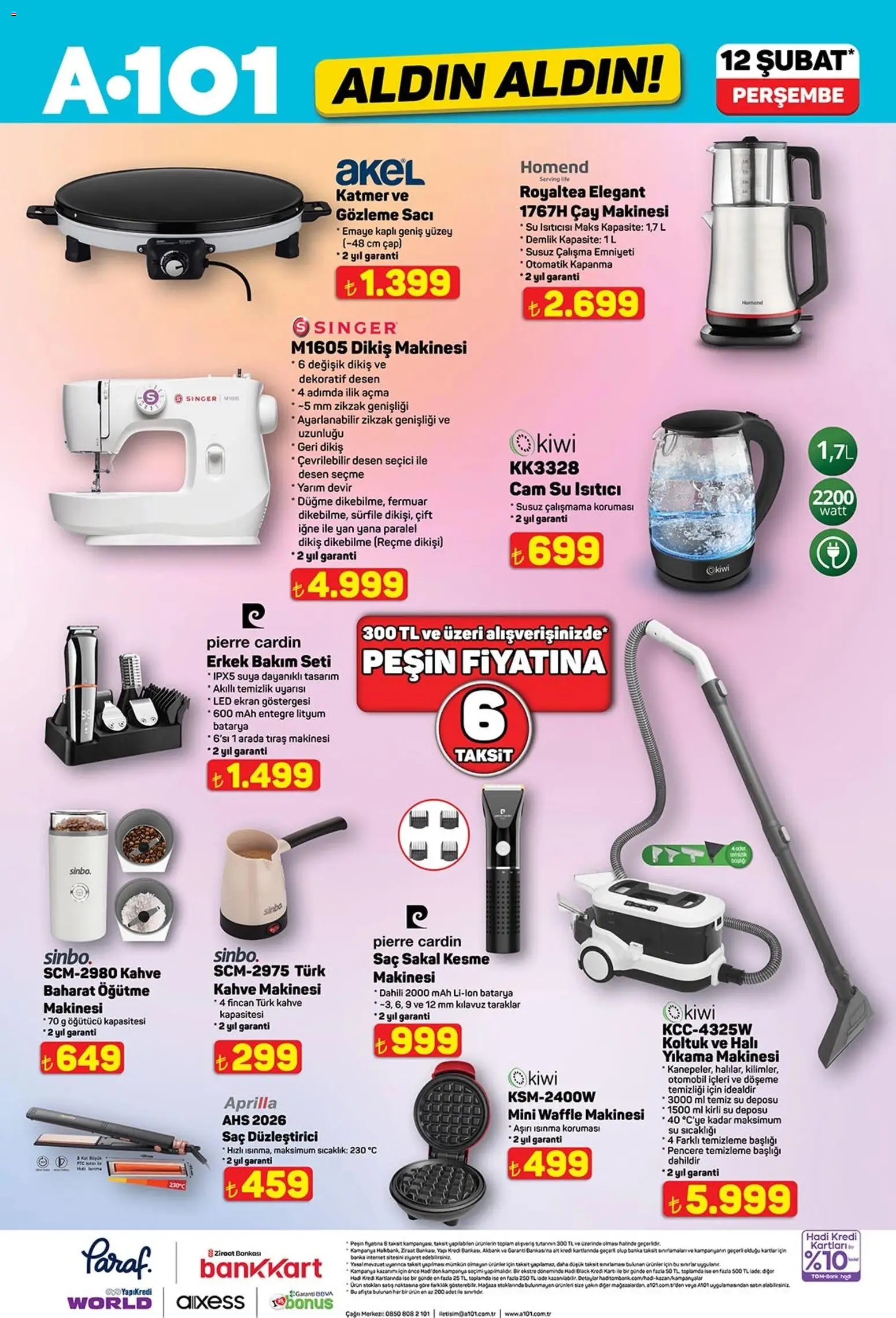 A101 Katalog Aldın Aldın - 12.02.2026 tarihinden itibaren geçerlidir | Sayfa: 8