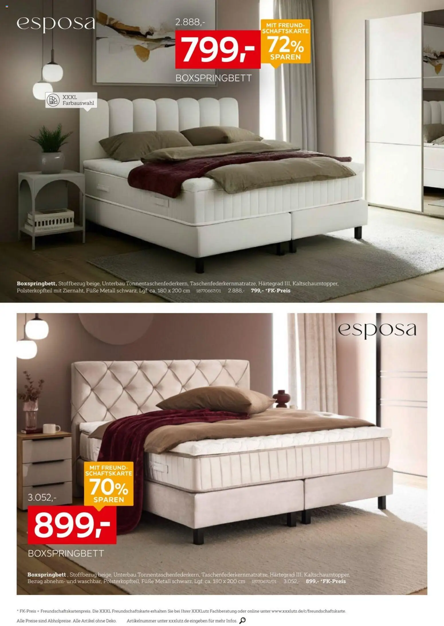 XXXLutz Junges Wohnen – gültig ab 11.04.2026 | Seite: 8 | Produkte: Boxspringbett