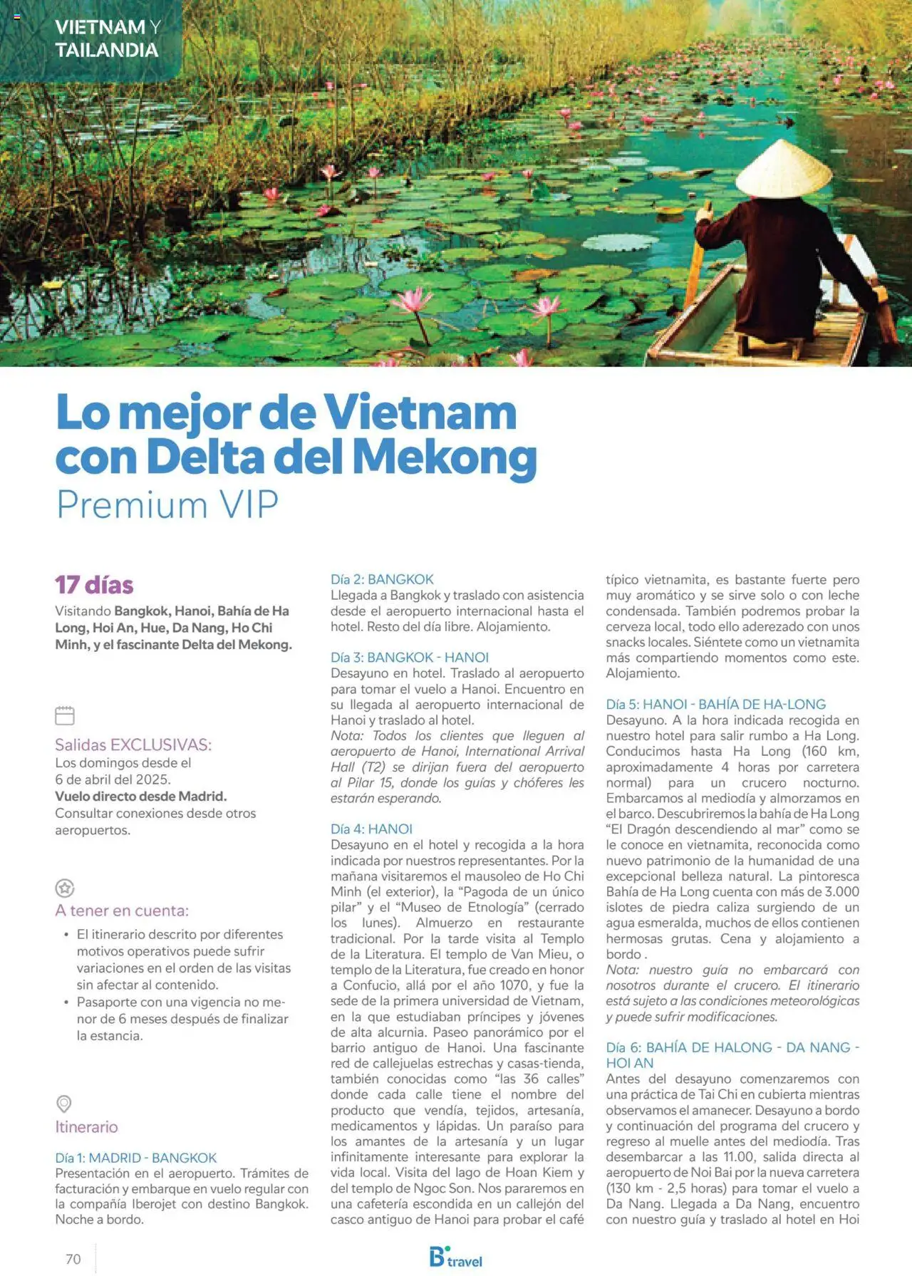B the travel brand Asia 2025 │ válido desde el 15.11.2024 | Página: 70 | Productos: Leche, Café, Cerveza
