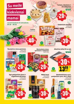 IKI leidinys galioja nuo 27.04.2026 | Puslapis: 62 | Prekių: Vištienos, Pienas, Kumpis