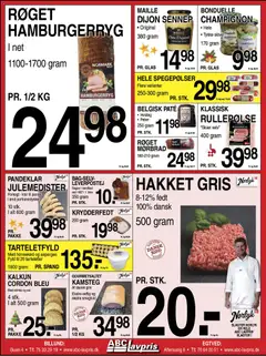 Abc Lavpris - Tilbudsavis gyldig fra 17.12.2025 | Side: 6 | Produkter: Champignon, Rullepølse, Hvidløg, Hamburgerryg