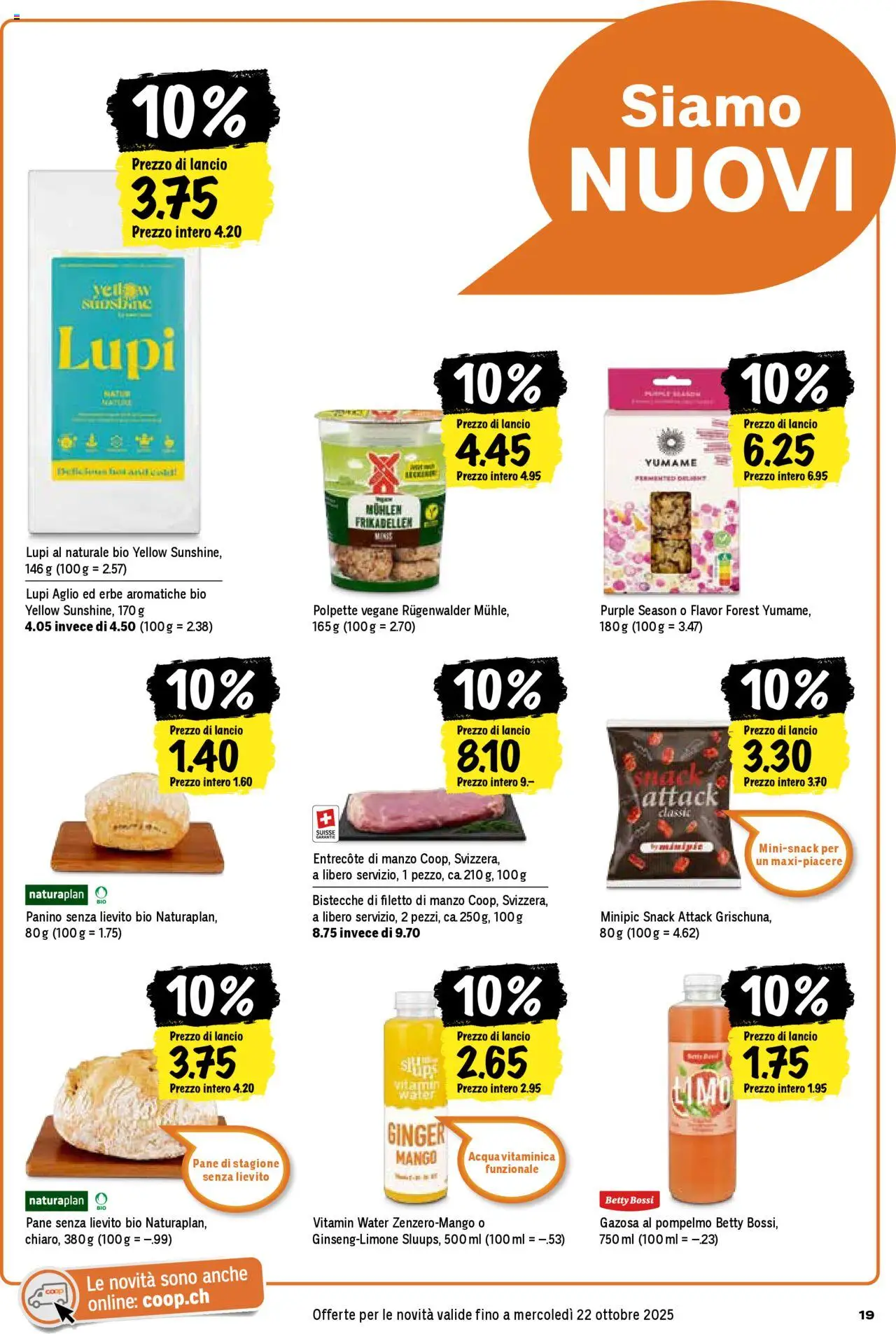 Coop - Una settimana di azioni – gültig ab 09.10.2025 | Seite: 19 | Produkte: Pane, Mango, Mühle
