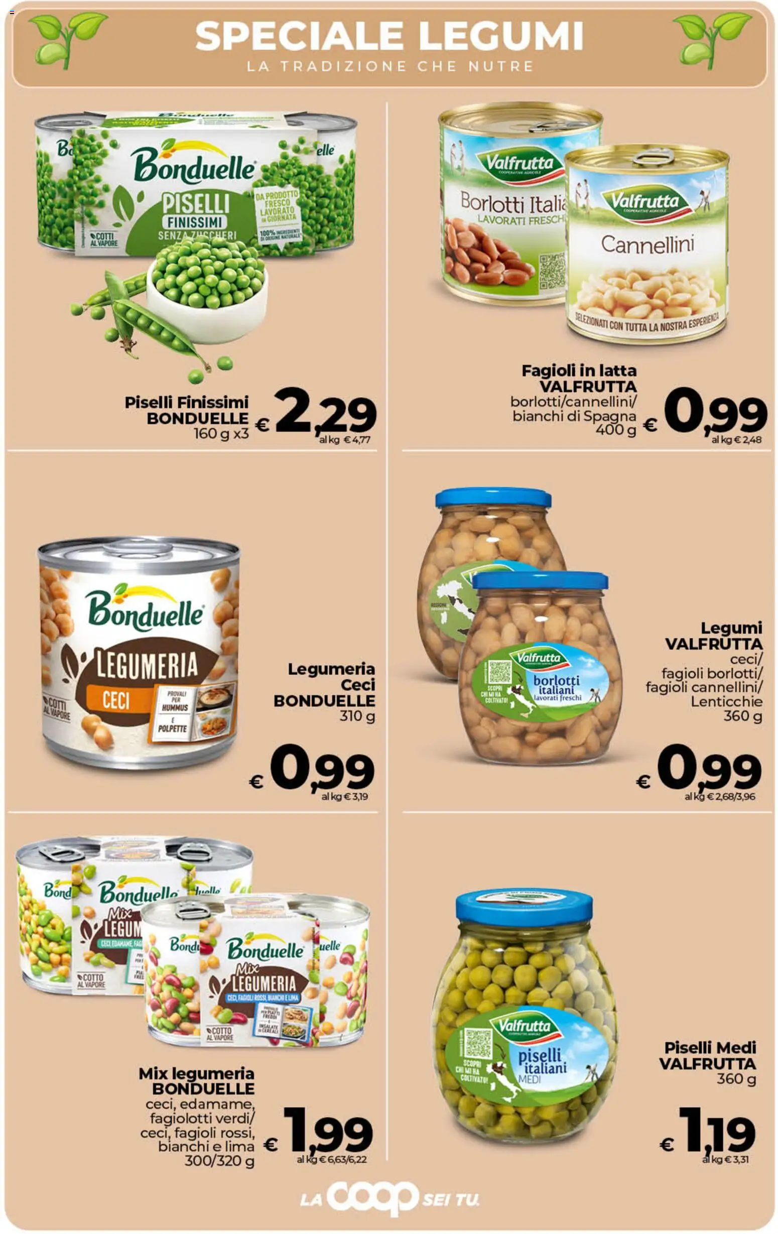 Volantino COOP del 24.02.2026 | Pagina: 22 | Prodotti: Legumi, Cereali, Lenticchie, Hummus