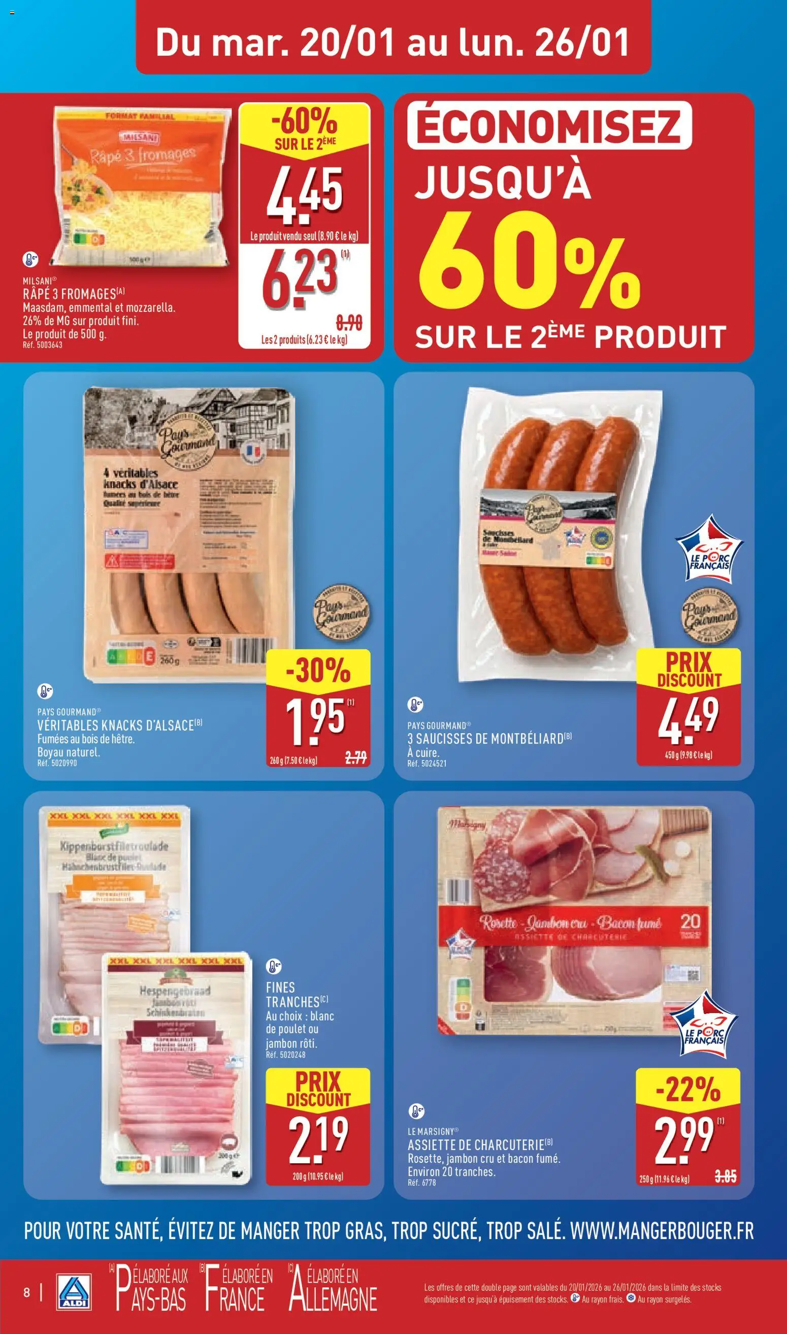 {H1} | Page: 10 | Produits: Jambon Cru, Emmental, Jambon