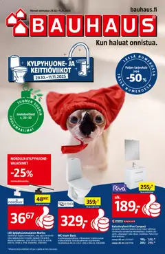Bauhaus-mainoslehti voimassa 29.10.2025 alkaen