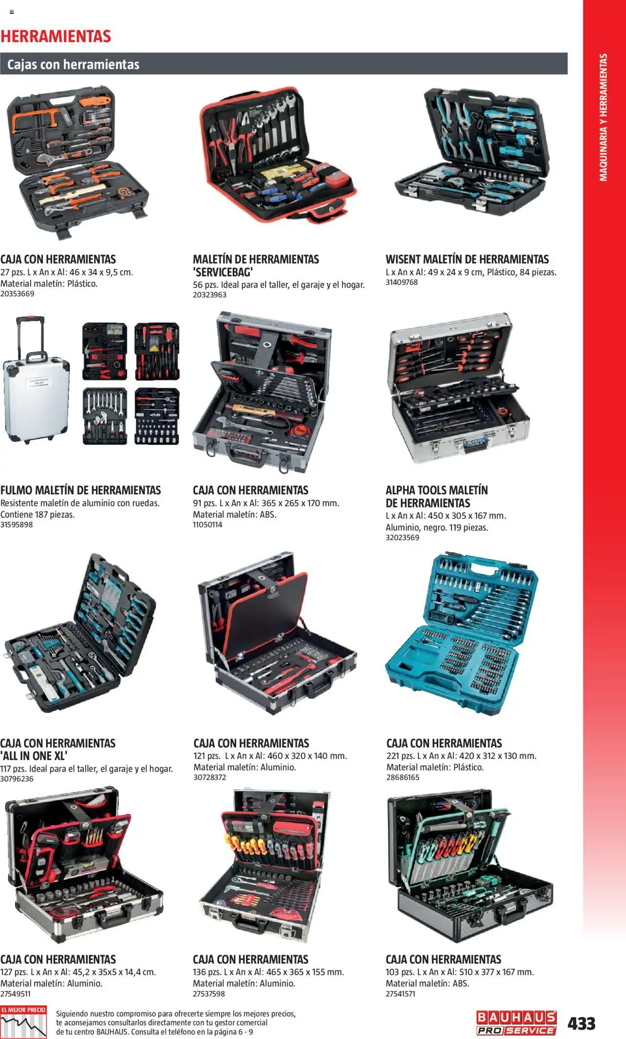Bauhaus - ProService  │ válido desde el 24.02.2025 | Página: 433 | Productos: Té, Teléfono, Caja