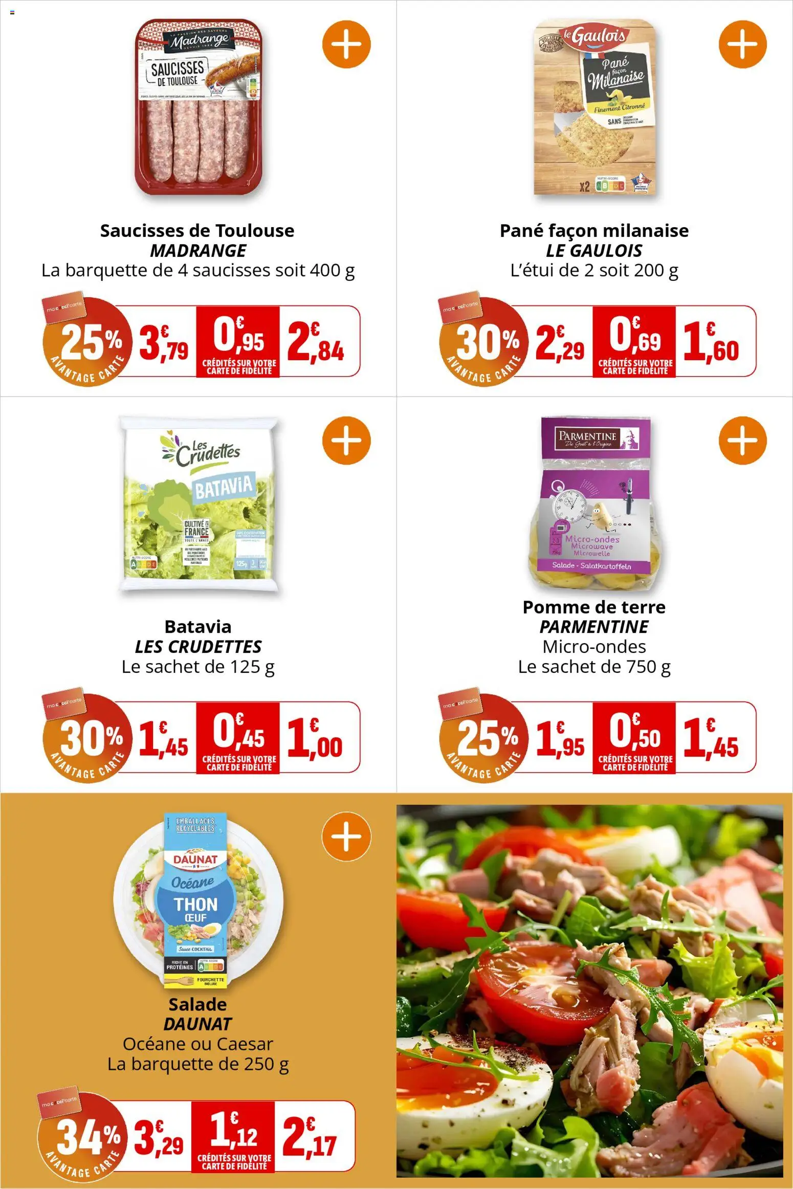 {H1} | Page: 23 | Produits: Salade, Pomme, Pomme de terre, Thon