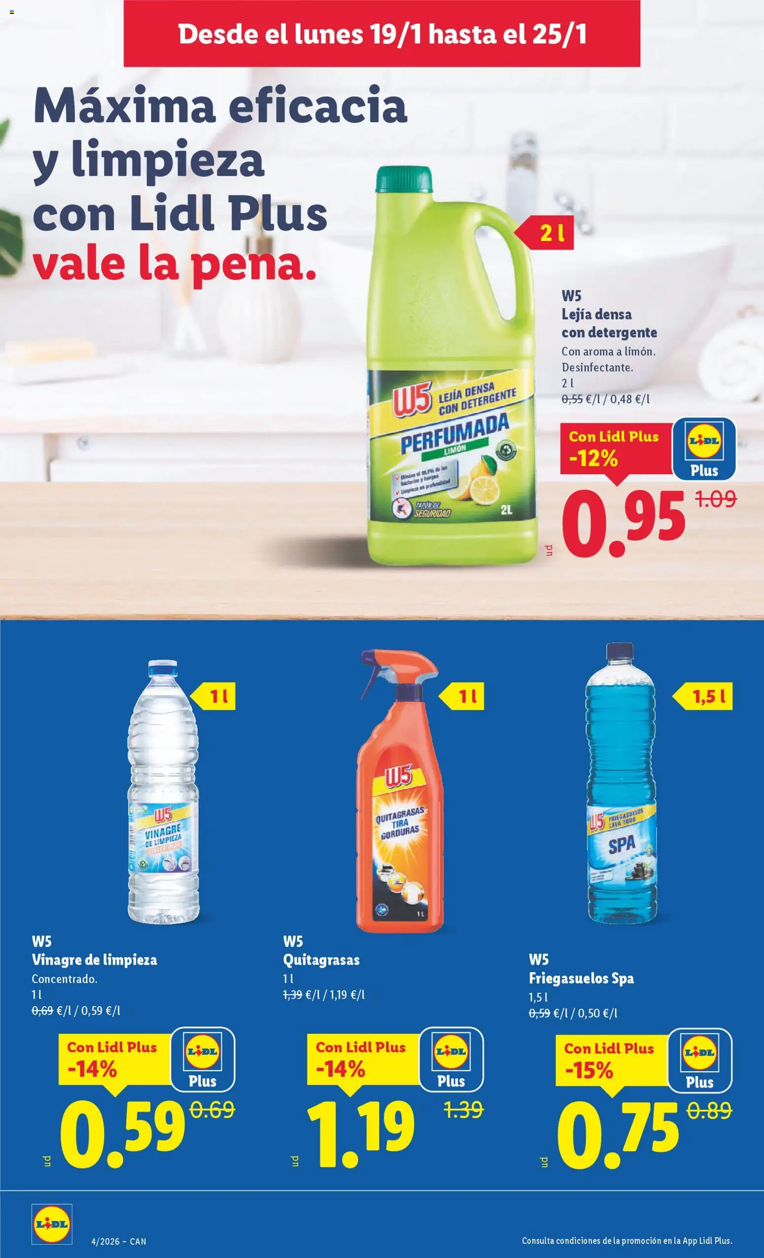 Lidl - Canarias │ válido desde el 19.01.2026 | Página: 20 | Productos: Detergente, Δεξαμενή