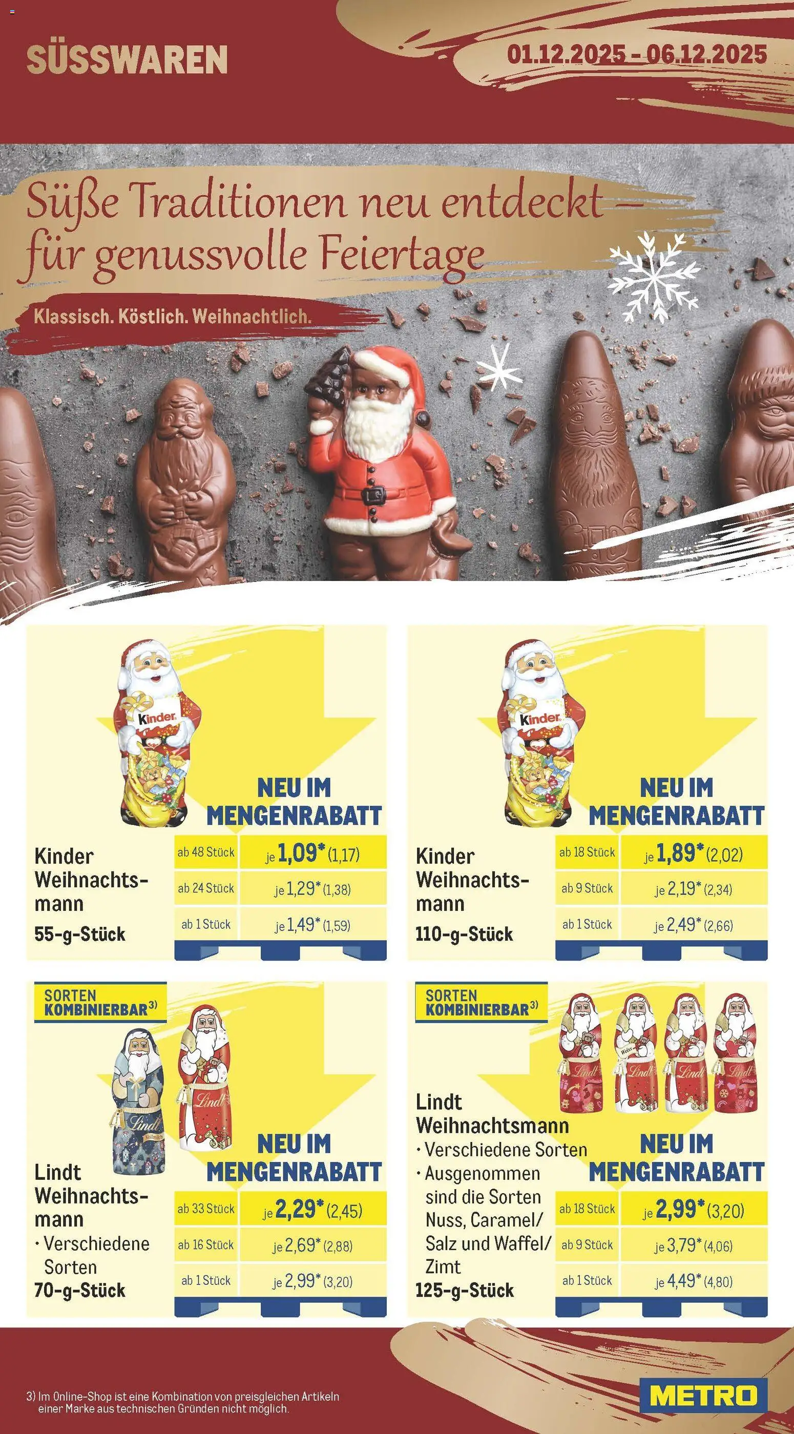 Metro Prospekt 	 – gültig ab 01.12.2025 | Seite: 12 | Produkte: Salz, Lindt