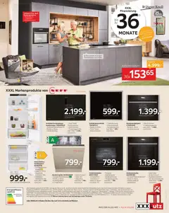 XXXLutz Einbauküche ab 14.10.2025 gültig | Seite: 4 | Produkte: Kühlschrank, Geschirrspüler, Küchenzeile