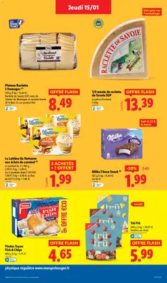 LIDL - Prévisualisation de LIDL catalogue semaine 3 valide à partir de 15.01.2026 | Page: 17 | Produits: Plateau, Raclette, Lait, Chips