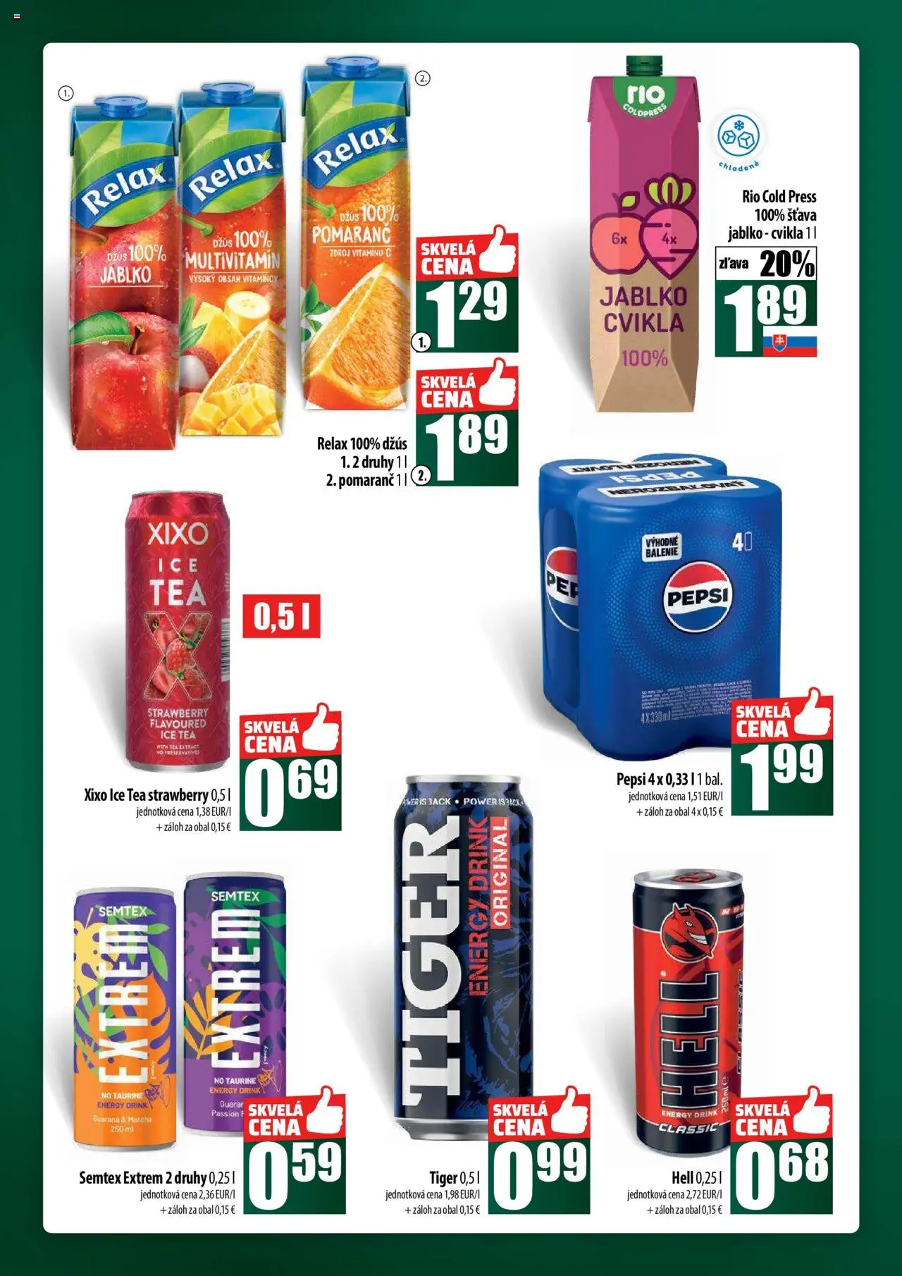 Nové COOP Jednota akcie – leták je platný od 02.10.2025 | Strana: 48 | Produkty: Džús, Cvikla, Pepsi