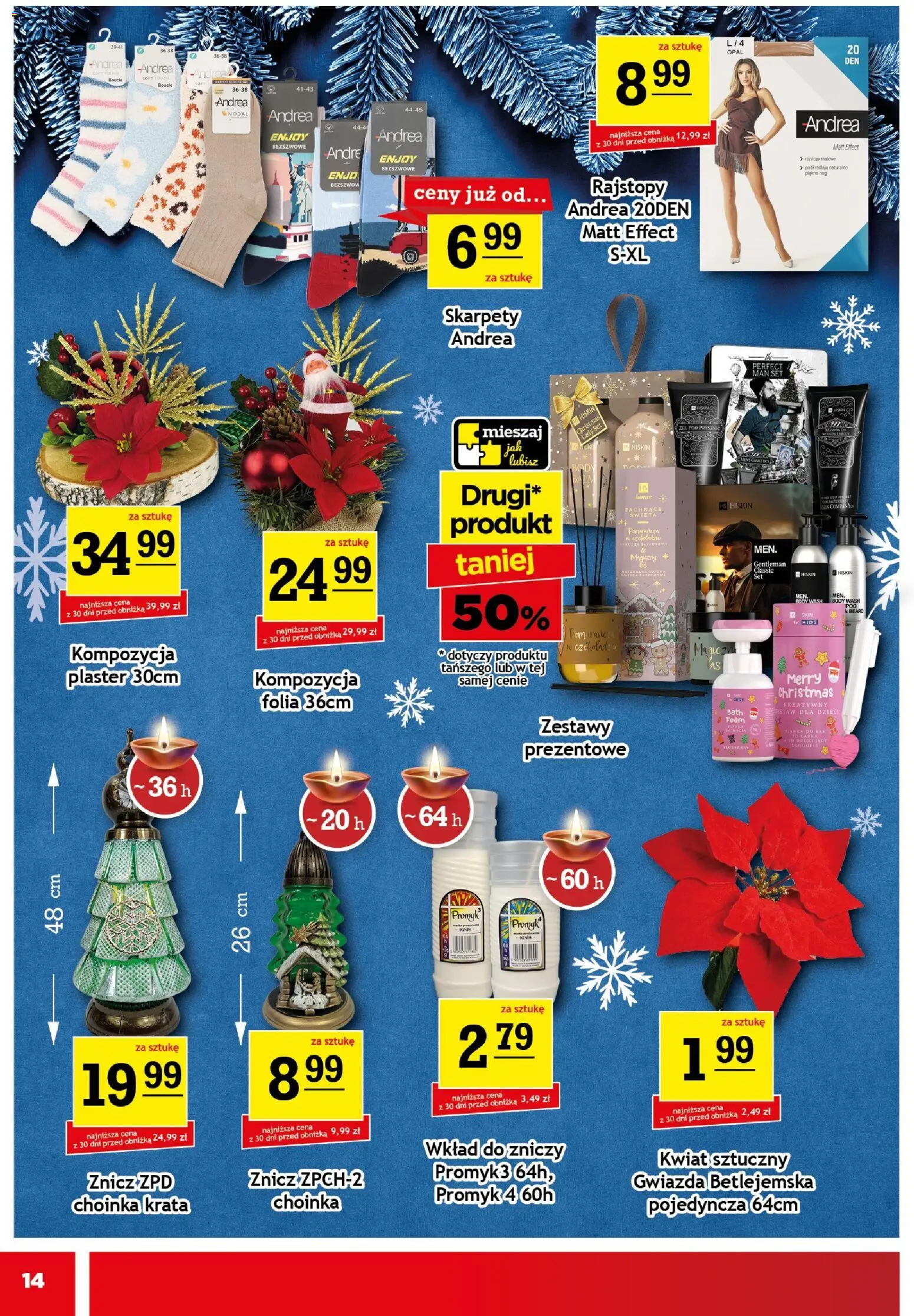 Gram Market Gazetka od 17.12.2025 | Strona: 14 | Produkty: Skarpety, Choinka, Rajstopy, Body