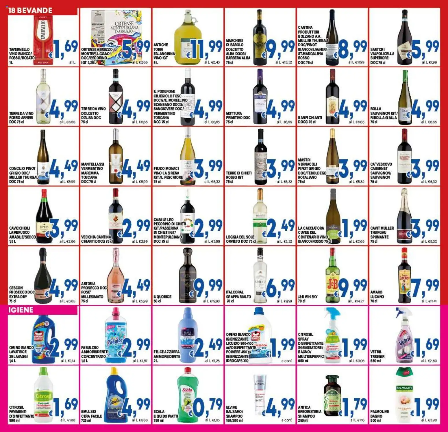 Volantino DEM del 27.11.2025 | Pagina: 18 | Prodotti: Prosecco, Lavatrice, Spumante, Amaro