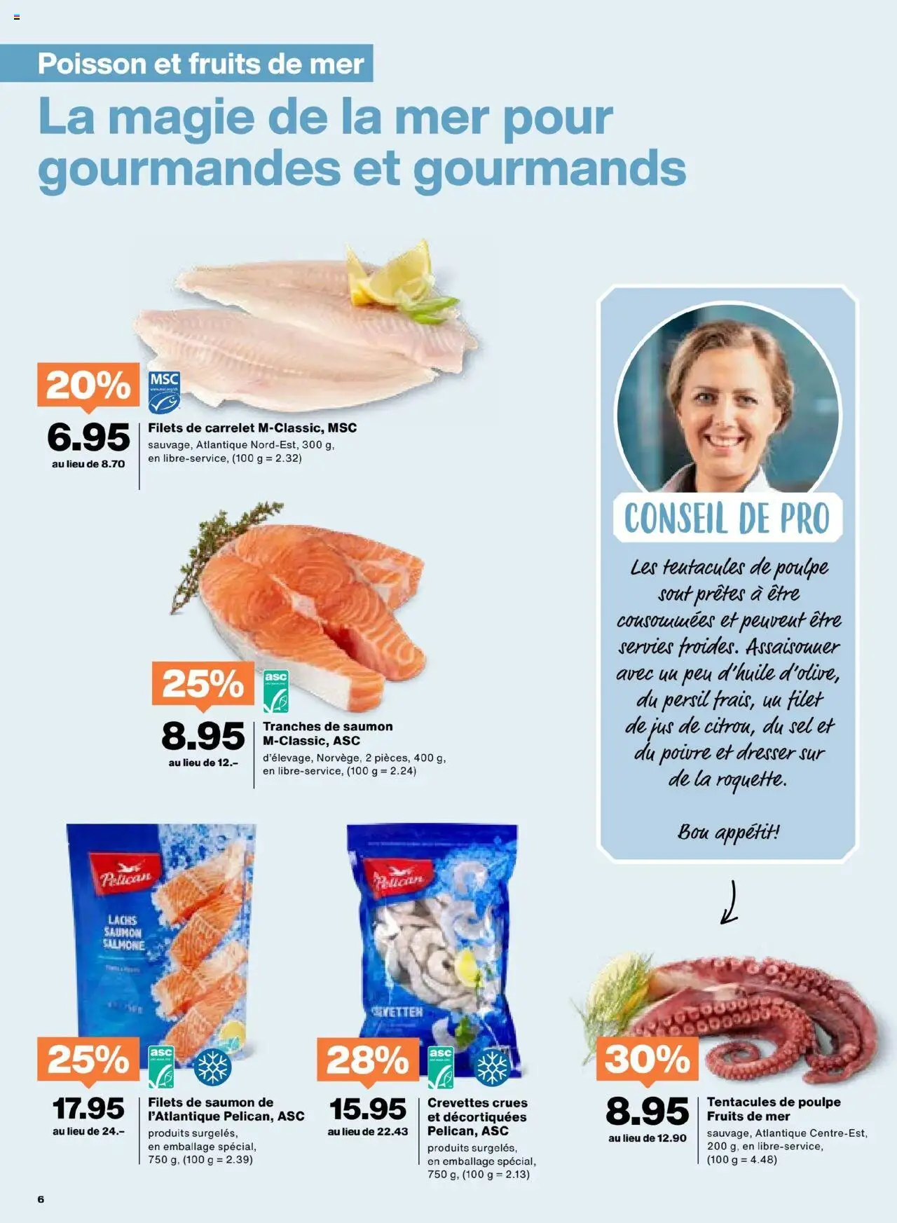 Migros - Magazin FR ab 05.08.2025 | Seite: 6 | Produkte: Lachs