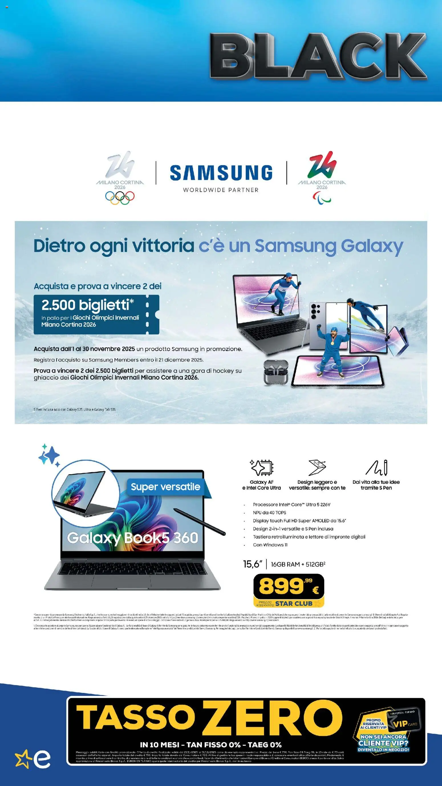 Volantino Euronics del 13.11.2025 | Pagina: 9 | Prodotti: Samsung Galaxy, Tè, Tastiera, Samsung