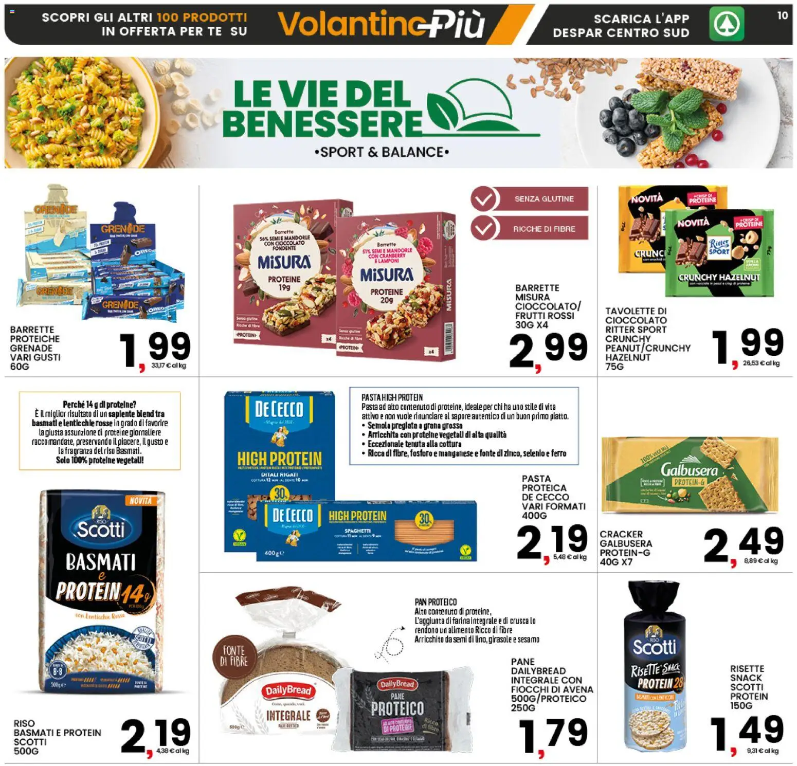 Volantino Interspar del 16.03.2026 | Pagina: 10 | Prodotti: Pane, Fiocchi, Farina, Mandorle