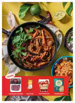 Forhåndsvisning av Coop Extra Middagsdisken Viva Mexico gyldig fra 09.02.2026 | Side: 14 | Produkter: Løk, Lumini decorative, Oats