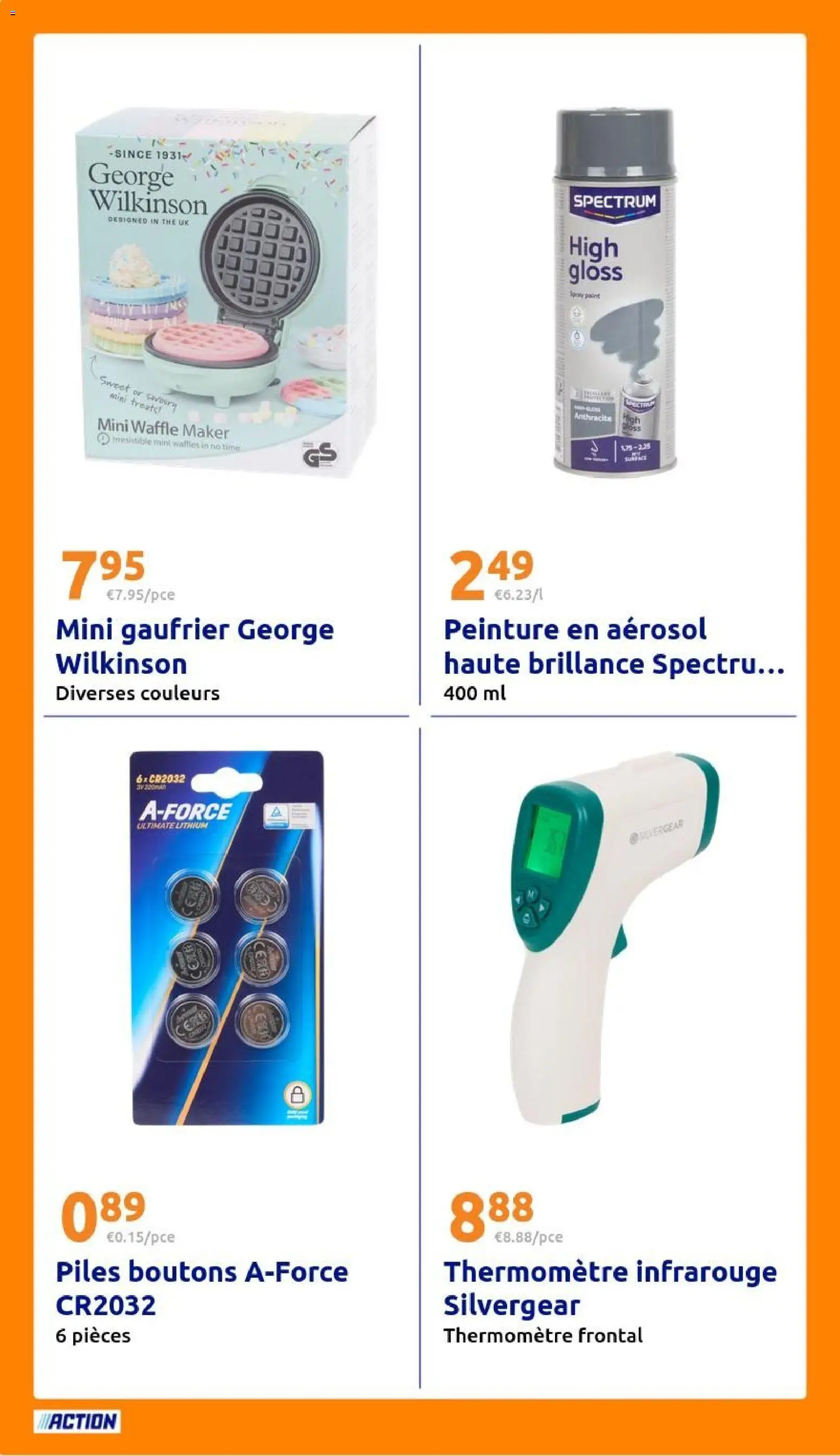 {H1} | Page: 26 | Produits: Thermomètre, Gaufrier, Thé, Piles