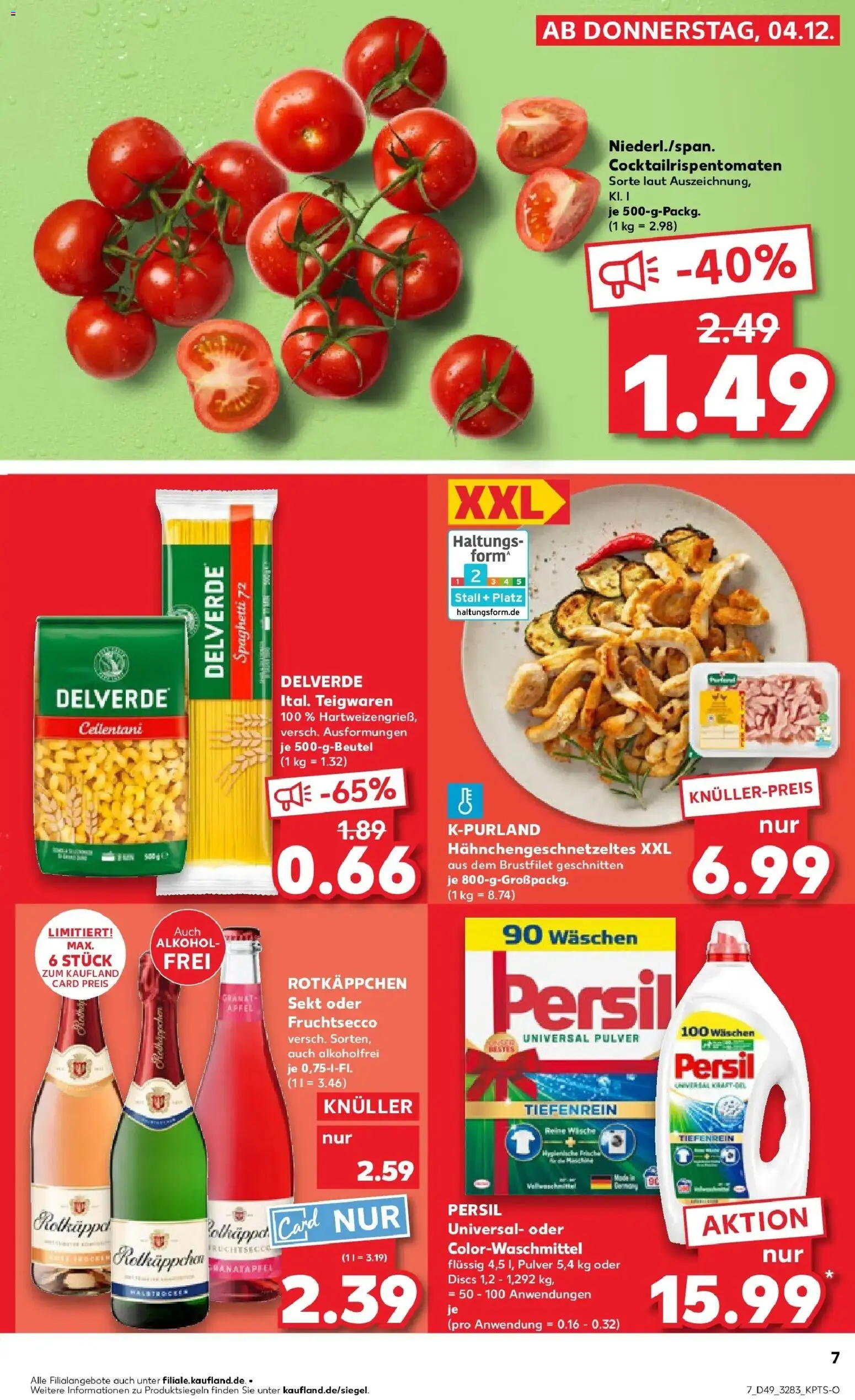 Kaufland prospekt Leipzig	 – gültig ab 08.12.2025 | Seite: 7 | Produkte: Fruchtsecco, Rotkäppchen, Pasta, Persil