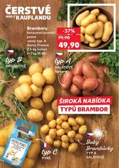 Náhled letáku Brambory, konzumní/pozdní/prané, varný typ: A, dovoz Francie, 2,5 kg balení od 01.04.2026 | Strana: 12