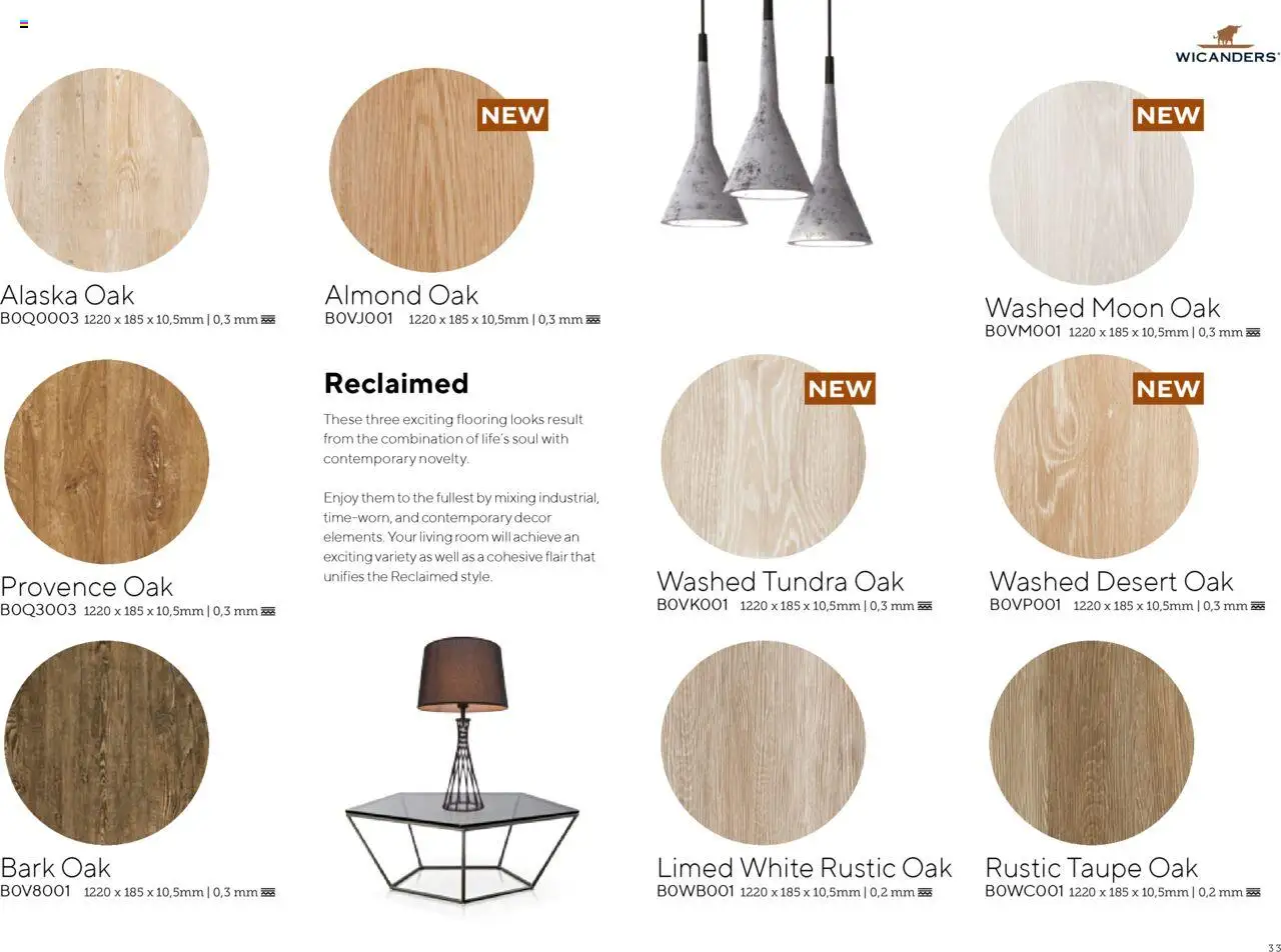EKA Group Catalogue Wicanders από 07/01/2025 - τρέχουσες προσφορές - σε ισχύ από 07.01.2025 | Σελίδα: 33