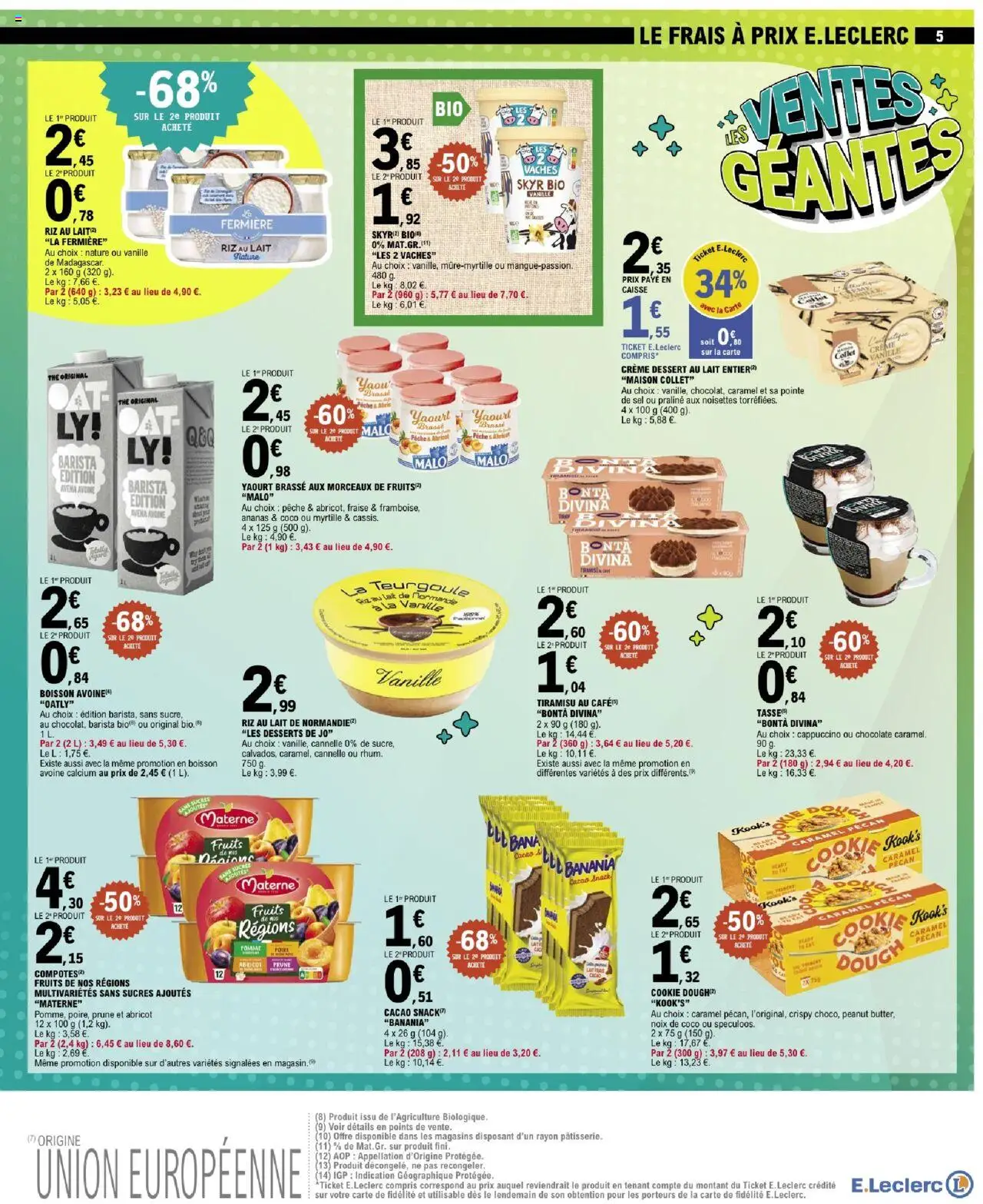 {H1} | Page: 5 | Produits: Noisettes, Lait, Riz, Thé