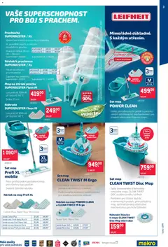 Náhled letáku Makro leták - Úklid a kosmetika od 25.02.2026 | Strana: 3 | Produkty: Leifheit, Tv, Prachovka, Mop